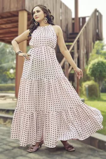  sleeveless poly-cotton kurti with crepe inner ready to dispatch