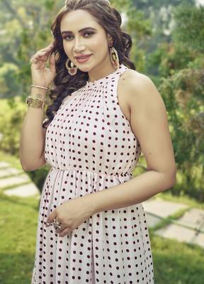  sleeveless poly-cotton kurti with crepe inner ready to dispatch 4