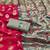 pink banarasi silk blend saree with zari woven design
