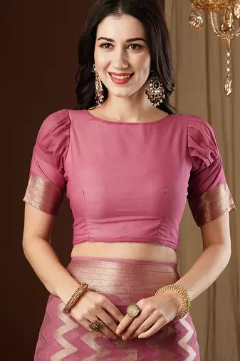purple woven ethnic georgette ceremonial saree