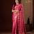 pink color beautiful woven ethnic georgette fabric ceremonial saree