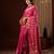pink color beautiful woven ethnic georgette fabric ceremonial saree
