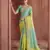 Sky blue sophisticated zari dola jaquard saree with embroidery and sequins