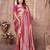 pink color banarasi tissue silk blend ethnic jacquard weving designer ceremonial saree