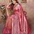 pink color banarasi tissue silk blend ethnic jacquard weving designer ceremonial saree