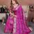 purple color beautiful festive special bandhej printed traditional saree