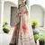 grey soft pure satin silk saree with hand painted floral design & zari border