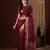 wine color girlie organza fabric woven jacquard designer saree