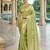 olive color ethnic crepe silk blend fabric woven jacquard designer ceremonial saree