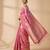 pink color ethnic crepe silk blend fabric woven jacquard designer ceremonial saree