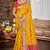 yellow color ethnic patola silk blend fabric beautiful festive saree