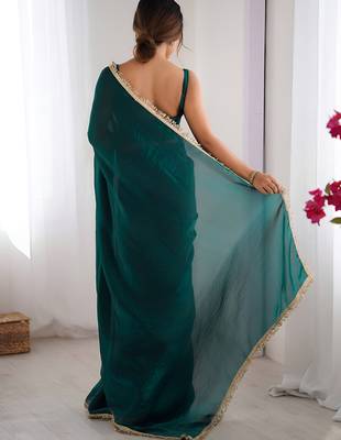 rama space art silk blend saree with zalar lace border ethnic girlie saree 2