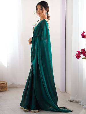 rama space art silk blend saree with zalar lace border ethnic girlie saree 4