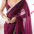 wine color space art silk fabric saree with zalar lace border ethnic girlie saree