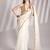 white color jimmy choo fabric saree with sequance codding lace border ethnic girlie saree
