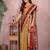 orange color handloom silk blend fabric weaving designer ethnic partywear saree