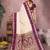 off white color handloom silk blend fabric weaving designer ethnic partywear saree