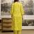 Yellow Pure Cotton Floral Print Kurta Pant with Dupatta Set