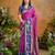 Rani pink pure handloom saree with matching blouse