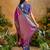 Rani pink pure handloom saree with matching blouse