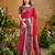 Red pure handloom saree with matching blouse