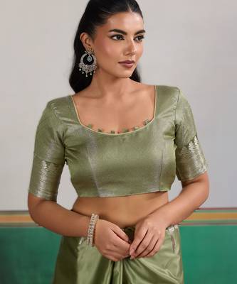Green new pure satin weaving outfit  premium quality 3