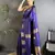 motifs zari weaving violet soft silk banarasi saree