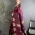 motifs zari weaving magenta soft silk banarasi saree