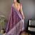 jacquard woven pattern purple lichi soft silk banarasi saree