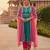 blue cotton kurta set with embroidered work