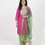 pink cotton kurti set with embroidered work