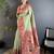 zari weaving pista green tissue paithani saree