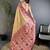 zari weaving beige tissue paithani saree