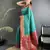 intricate motifs teal blue soft silk banarasi saree