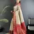 intricate motifs off white soft silk banarasi saree