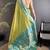 intricate motifs pista green soft silk banarasi saree