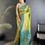 intricate motifs pista green soft silk banarasi saree
