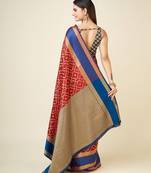 woven design red lichi silk kanchipuram sarees saree