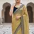 Yellow Color Sequins With Jari Dori Embroidery Work Twill Net Saree
