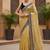 Yellow Color Sequins With Jari Dori Embroidery Work Twill Net Saree