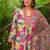 Women Yellow Rayon Blend Floral Printed Straight Kurta Palazzos With Dupatta