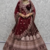 dark maroon velvet bridal lehenga set choli with dupatta with dupatta