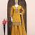 Mustard  roman simar embroidered palazzo suit 