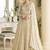 Off white color georgette  anarkali suit  