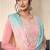 Light pink color monga silk embroidered suit