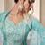 Sky blue color monga silk embroidered suit