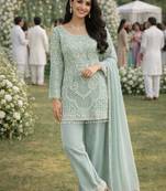 Light blue georgette  suits