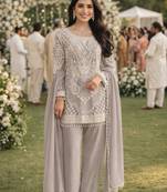 Light purple georgette  suits
