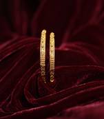 Hammered gold daily wear bangles