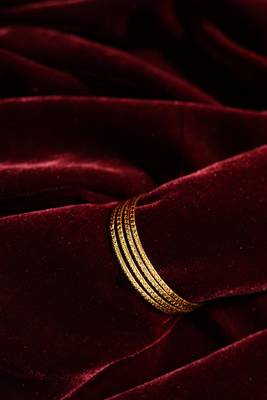Textured gold stacking bangles 4